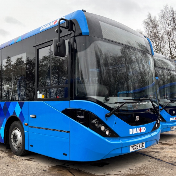 21 Brand New low-emission buses for Diamond Bus in the West Midlands